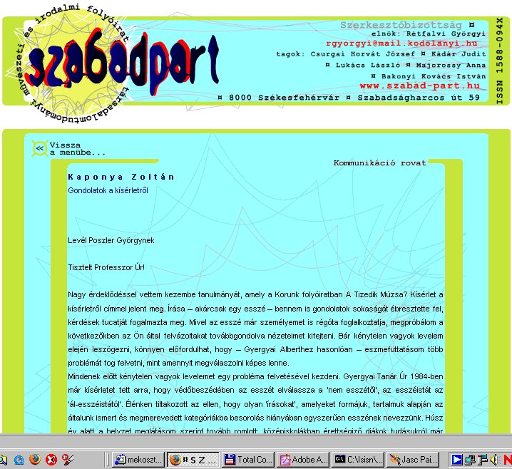 Szabadpart, 2005-09-12