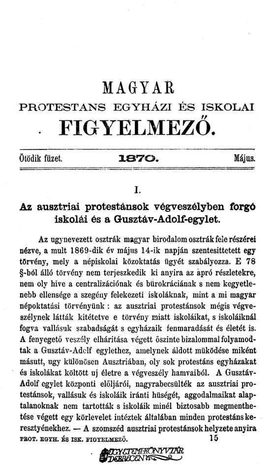 Magyar Protest�ns Egyh�zi �s Iskolai Figyelmez� 2005.09.13.