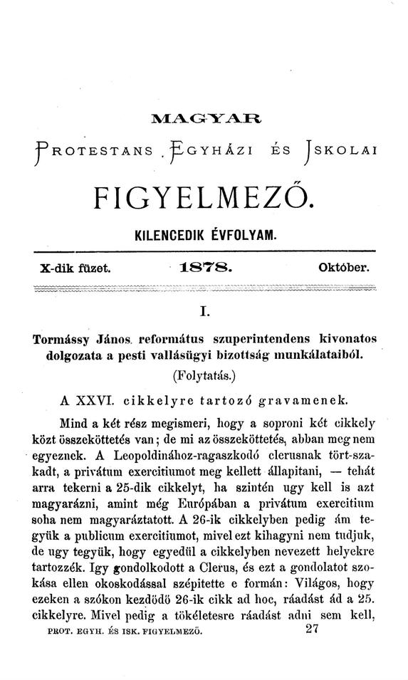 Magyar Protest�ns Egyh�zi �s Iskolai Figyelmez� 2005.09.13.
