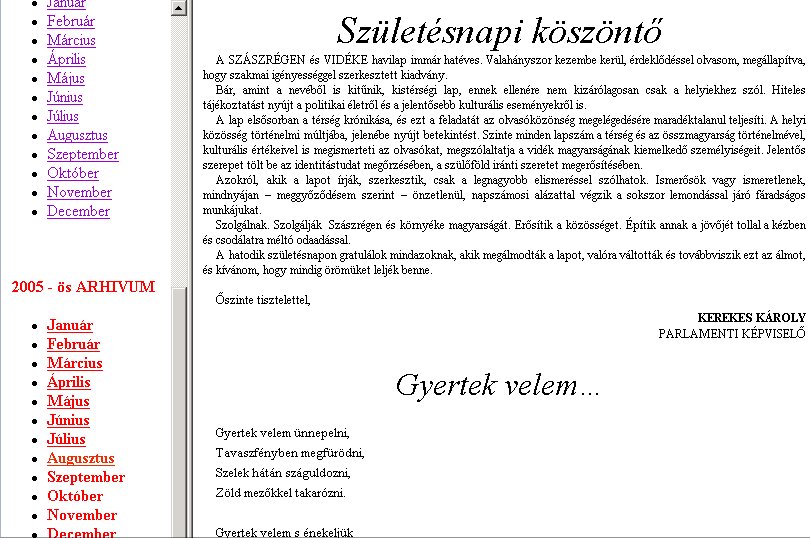 Sz�szr�gen �s Vid�ke 2005.09.19.