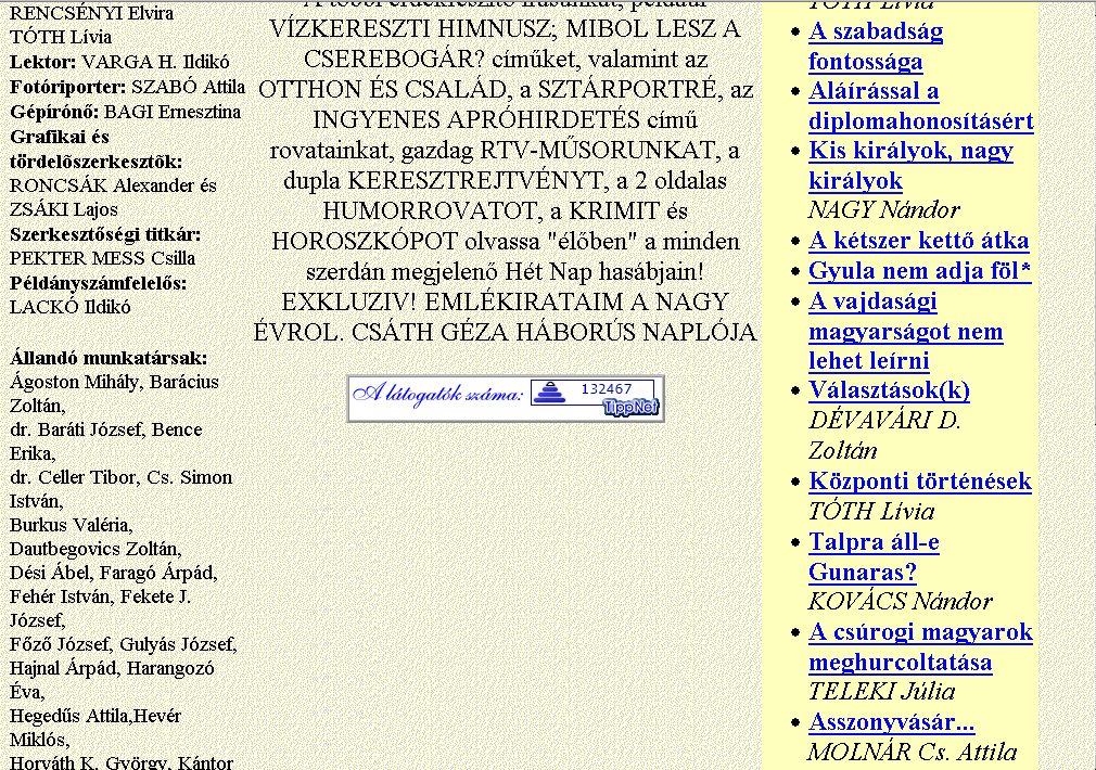 H�t Nap, 2005-09-22