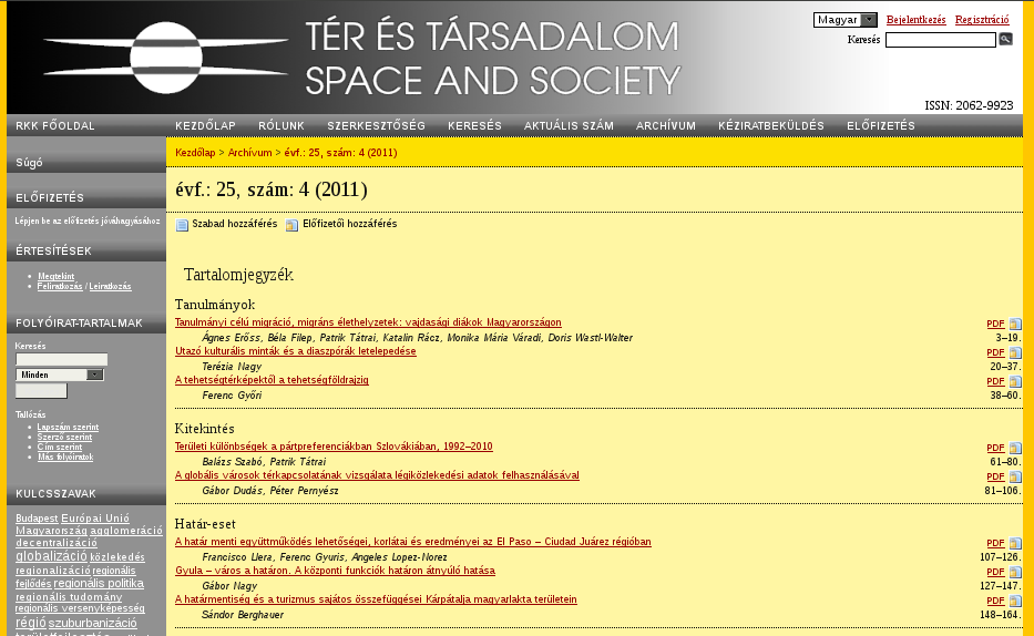 T�r �s T�rsadalom 2011.11.25.