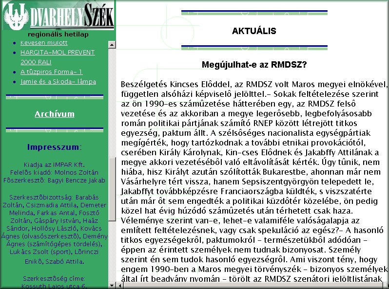 Udvarhely Sz�k 2006.03.21.