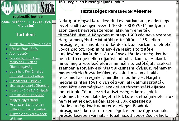 Udvarhely Sz�k 2006.03.21.