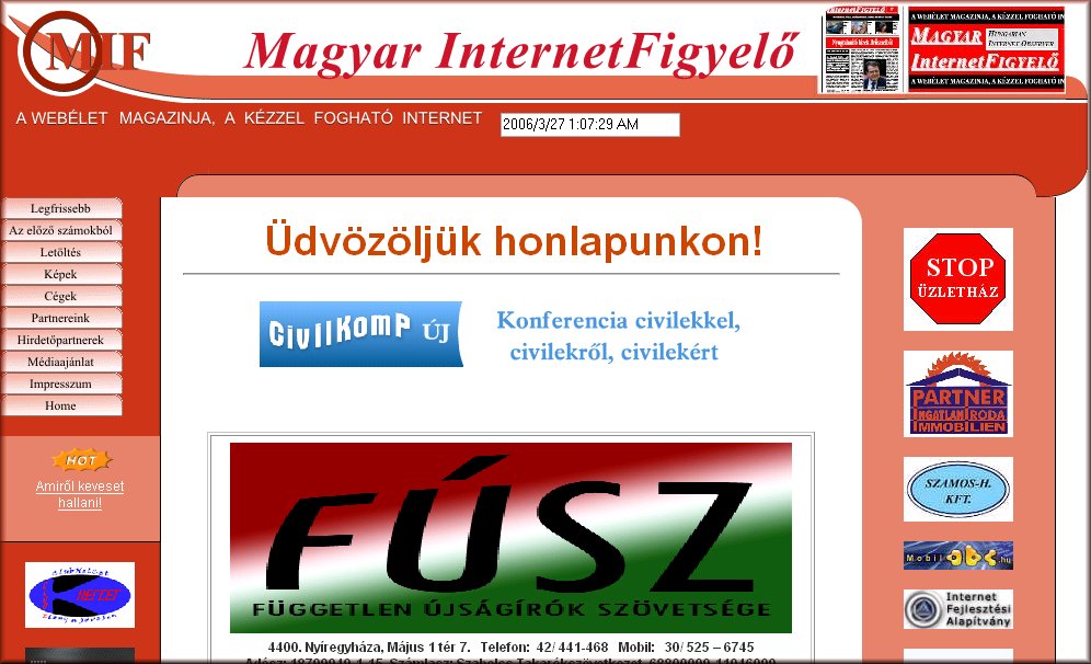 Magyar InternetFigyel� 2006.03.27.