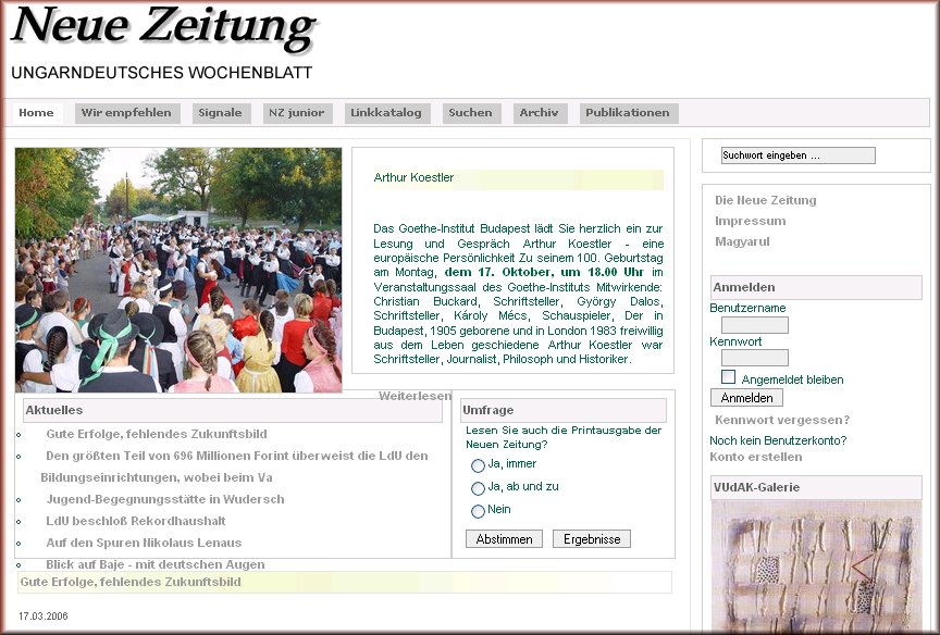 Neue Zeitung 2006.03.30.