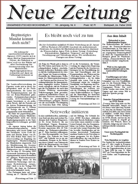 Neue Zeitung 2006.03.30.