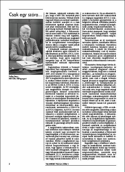 Vezet�kek Vil�ga, 2006-05-12