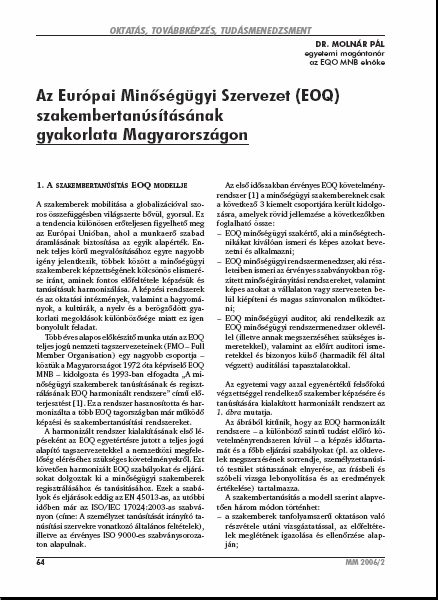 Min�s�g �s Megb�zhat�s�g, 2006-05-22
