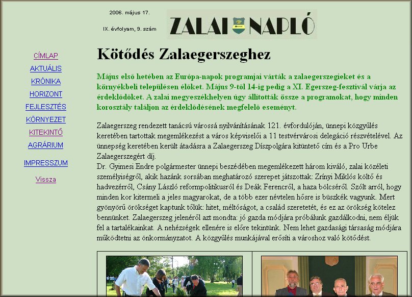 Zalai Napl� 2006.05.29.