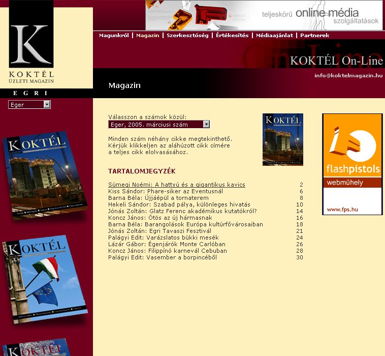 Kokt�l �zleti magazin, Egri, 2006-06-12