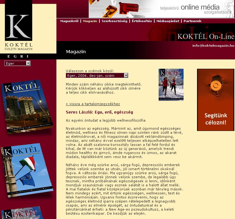 Kokt�l �zleti magazin, Egri, 2006-06-12