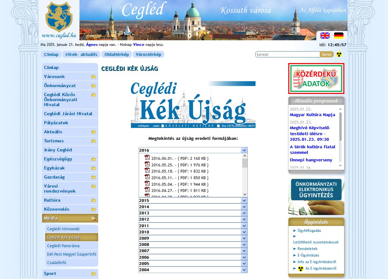 Cegl�di k�k �js�g 2025.01.21.