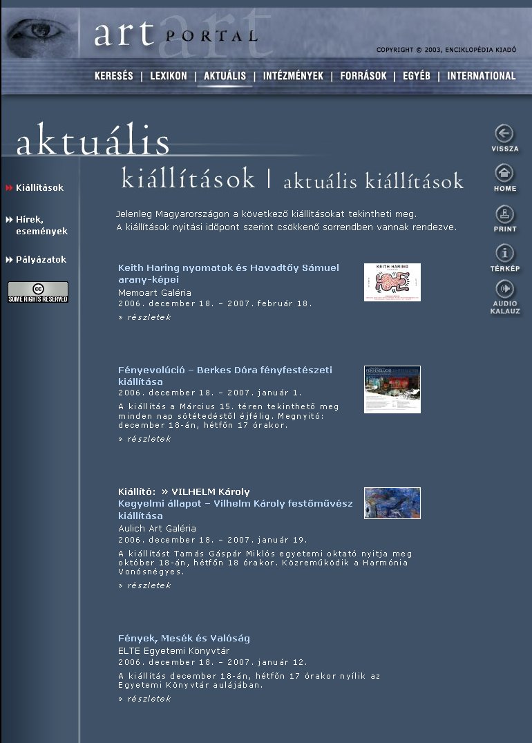 Artportal 2006.12.18.