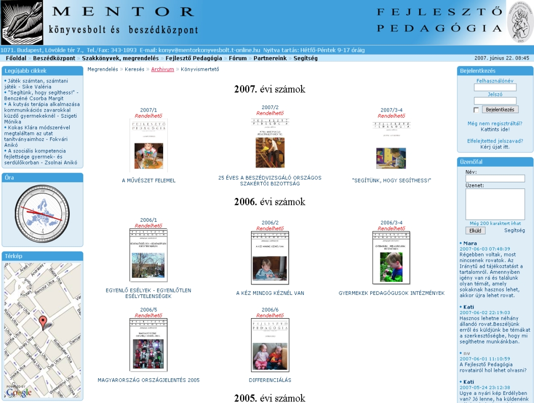Fejleszt� Pedag�gia 2007.06.22.