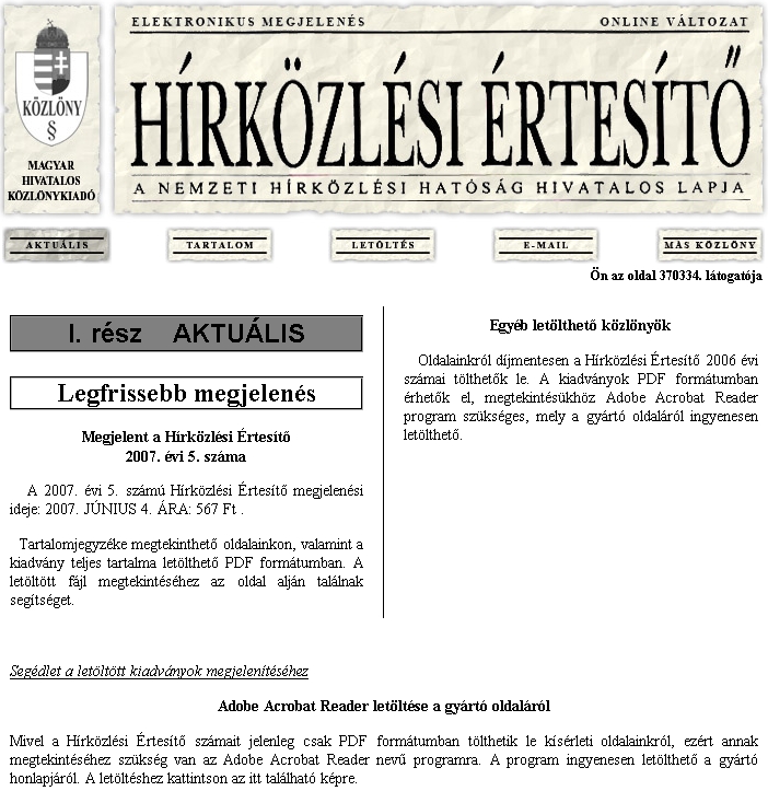 H�rk�zl�si �rtes�t� 2007.06.25.