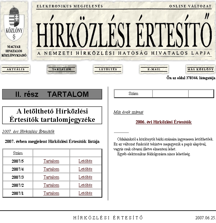 H�rk�zl�si �rtes�t� 2007.06.25.