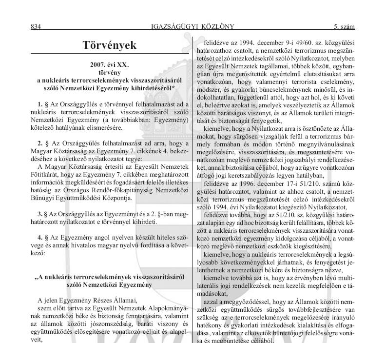Igazs�g�gyi K�zl�ny 2007.06.26.