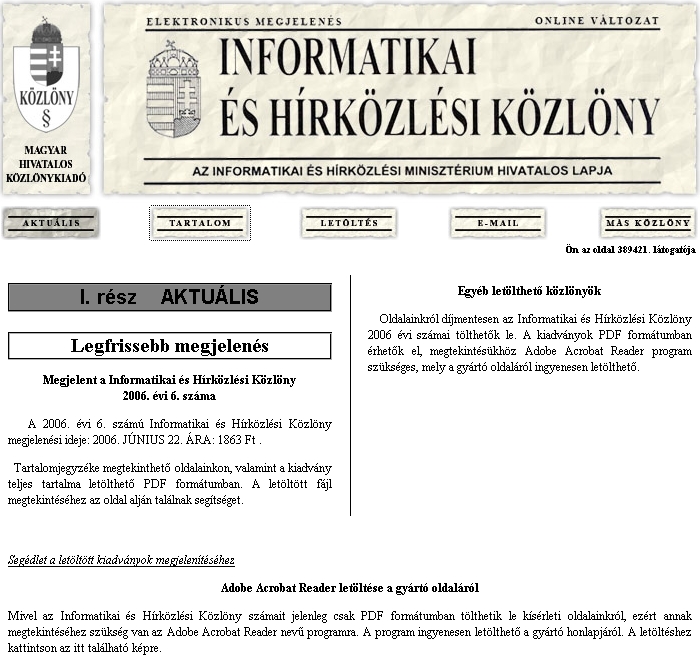 Informatikai �s H�rk�zl�si K�zl�ny 2007.06.27.