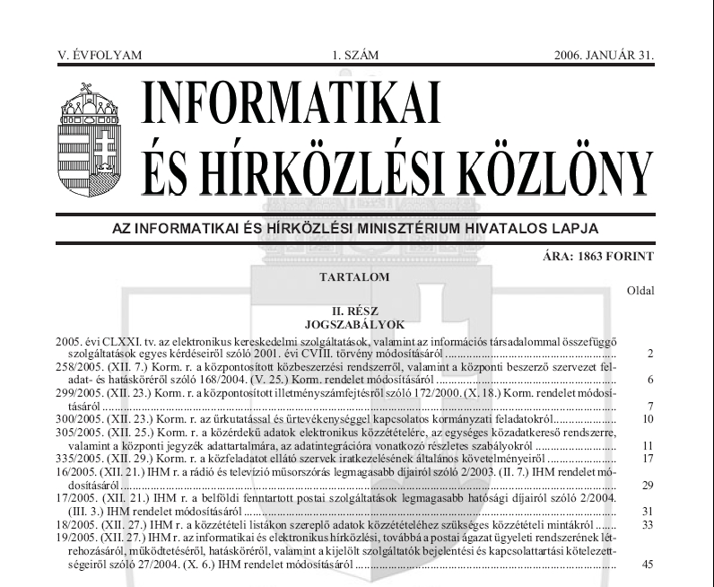Informatikai �s H�rk�zl�si K�zl�ny 2007.06.27.