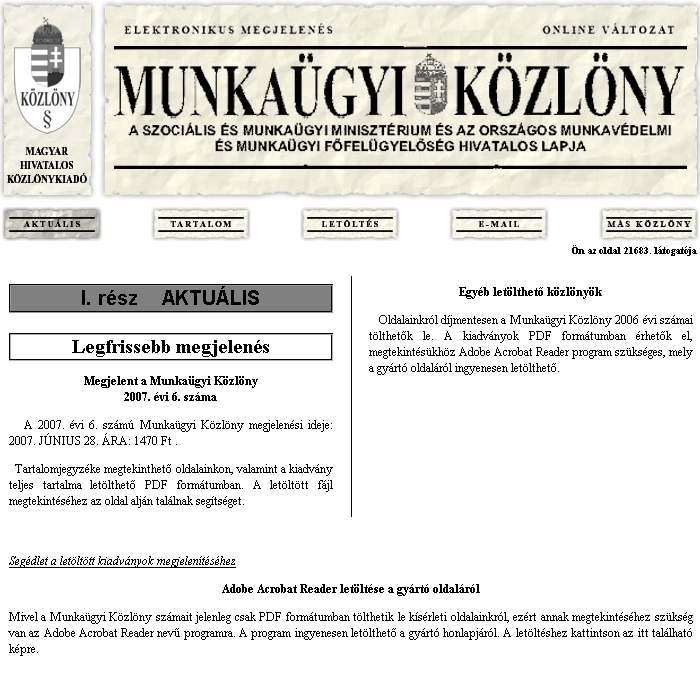 Munka�gyi K�zl�ny 2007.07.02.