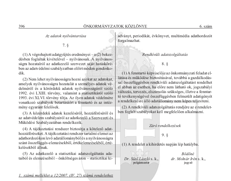 �nkorm�nyzatok K�zl�nye 2007.07.03.