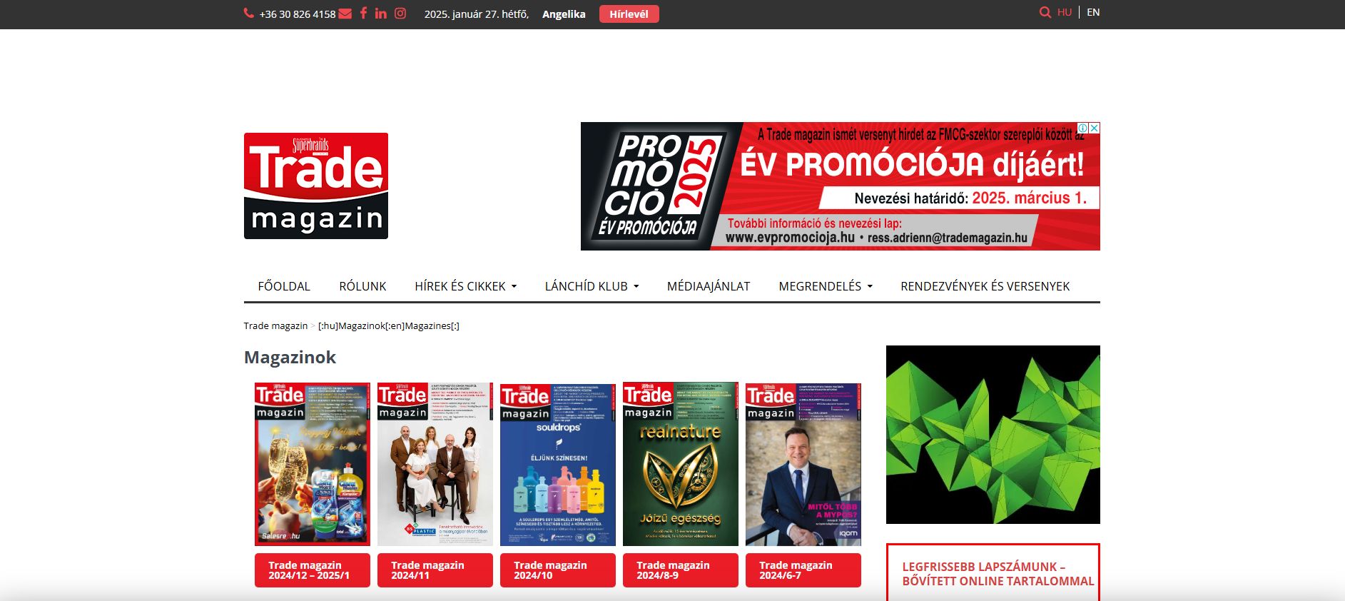 Trade magazin 2025.01.27.
