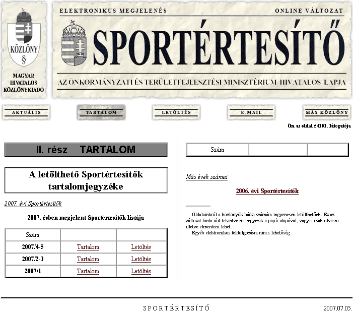 Sport�rtes�t� 2007.07.05.