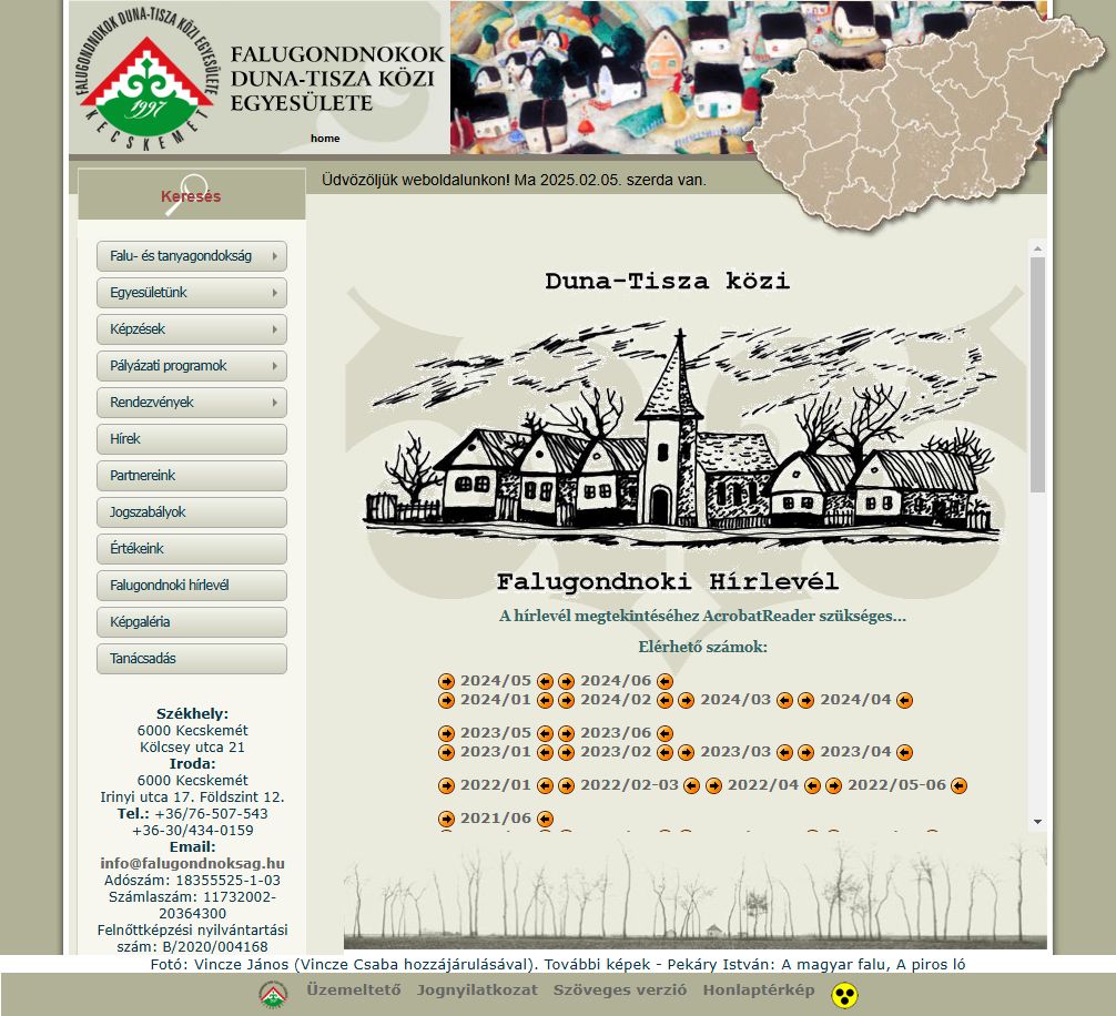 Duna-Tisza k�zi falugondnoki h�rlev�l 2025.02.05.