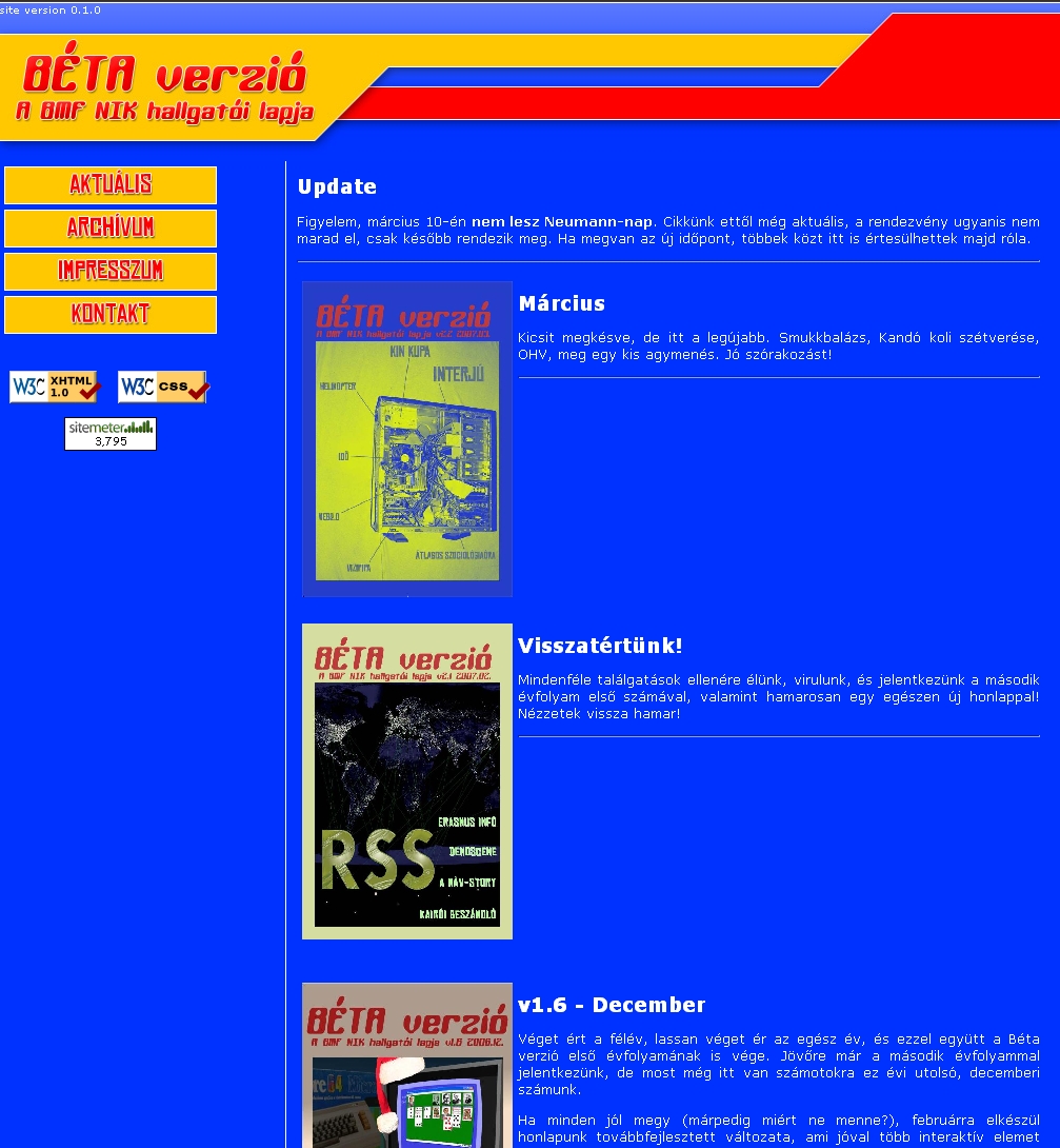 B�ta Verzi� 2007.07.19.