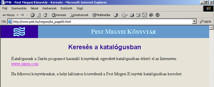 Pest Megyei K�nyvt�r
