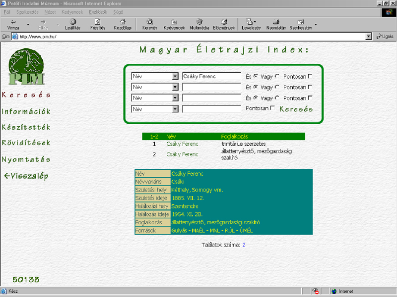 Magyar Életrajzi Index