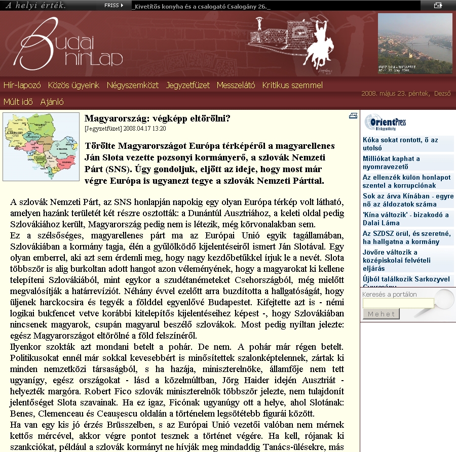 Budai H�rlap 2008.05.23.