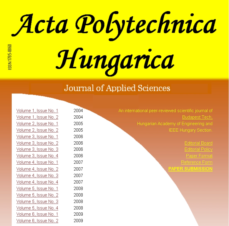 Acta polytechnica Hungarica 2009.11.27.