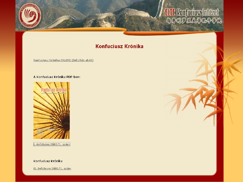 Konfuciusz Kr�nika 2010.01.05.