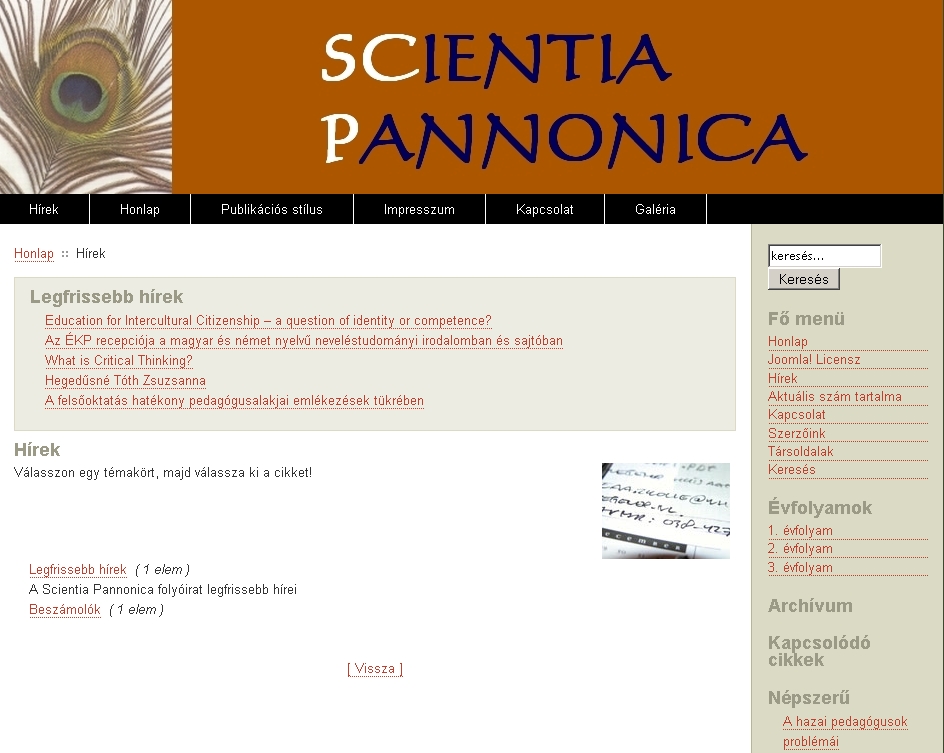 Scientia Pannonica 2010.02.03.