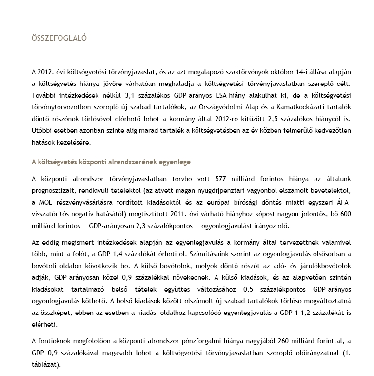 Elemz�s az �llamh�ztart�sr�l 2011.12.09.
