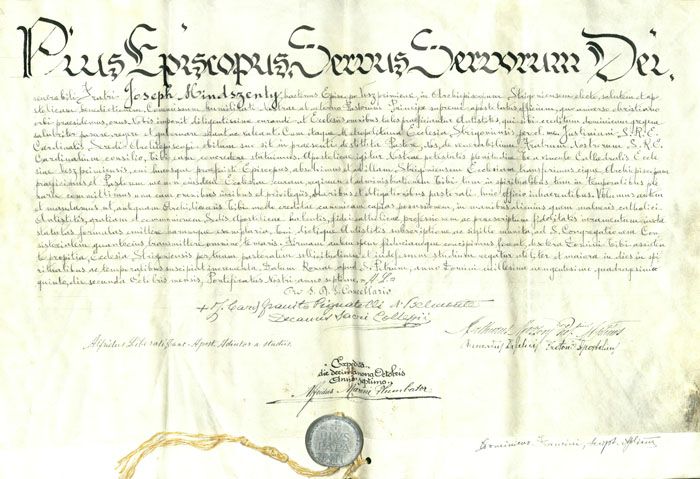 A p�pai kinevez�si okm�ny