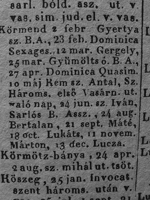 K�rmend orsz�gos v�s�rai