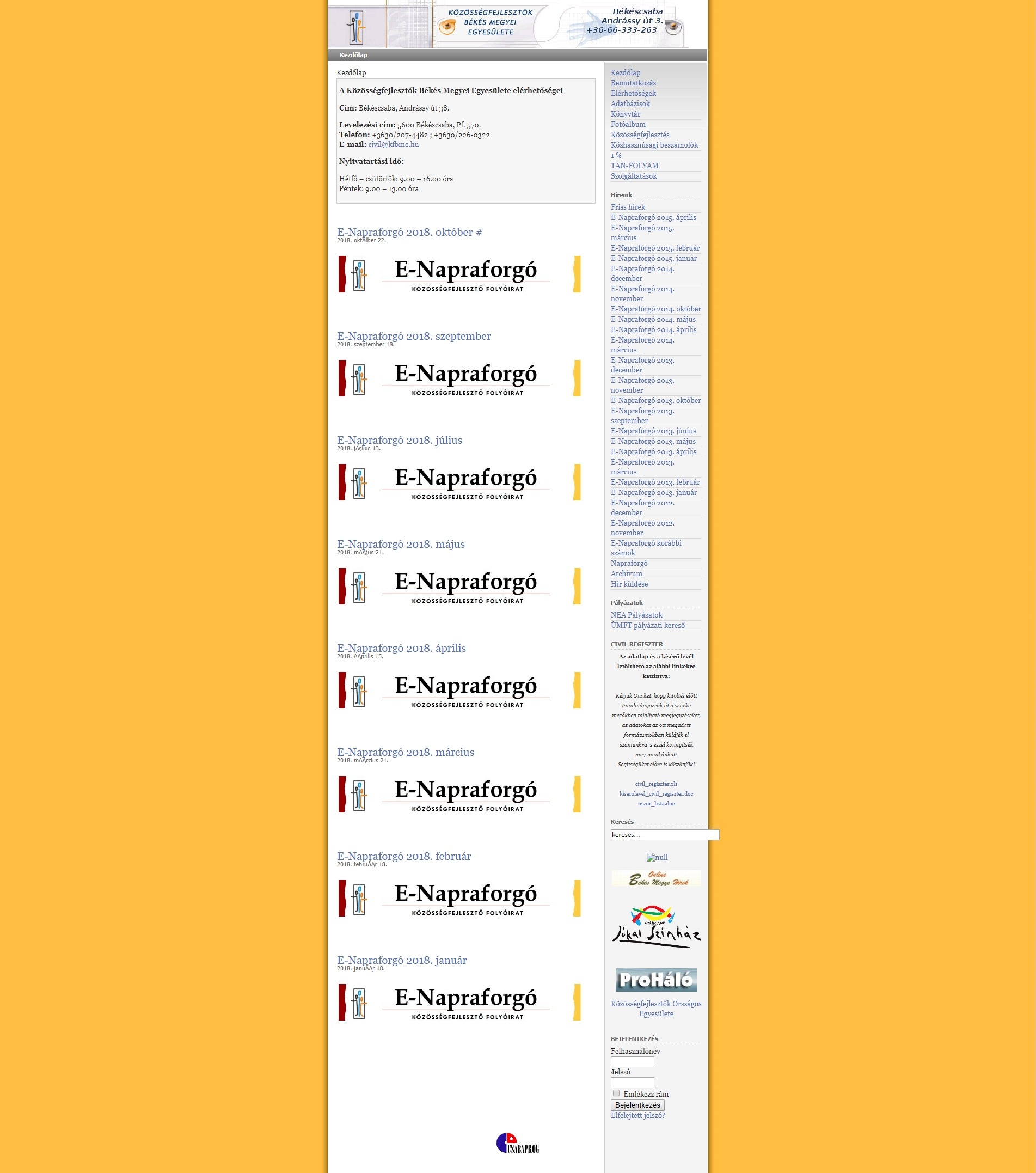 E-Napraforg� 2018.11.07.