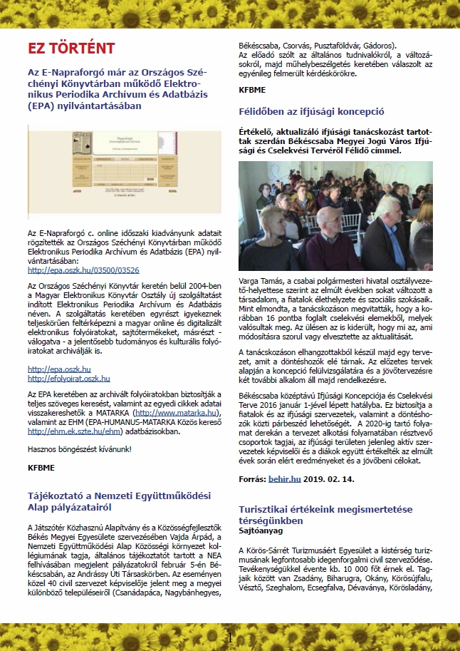 E-Napraforg� 2019.03.08.