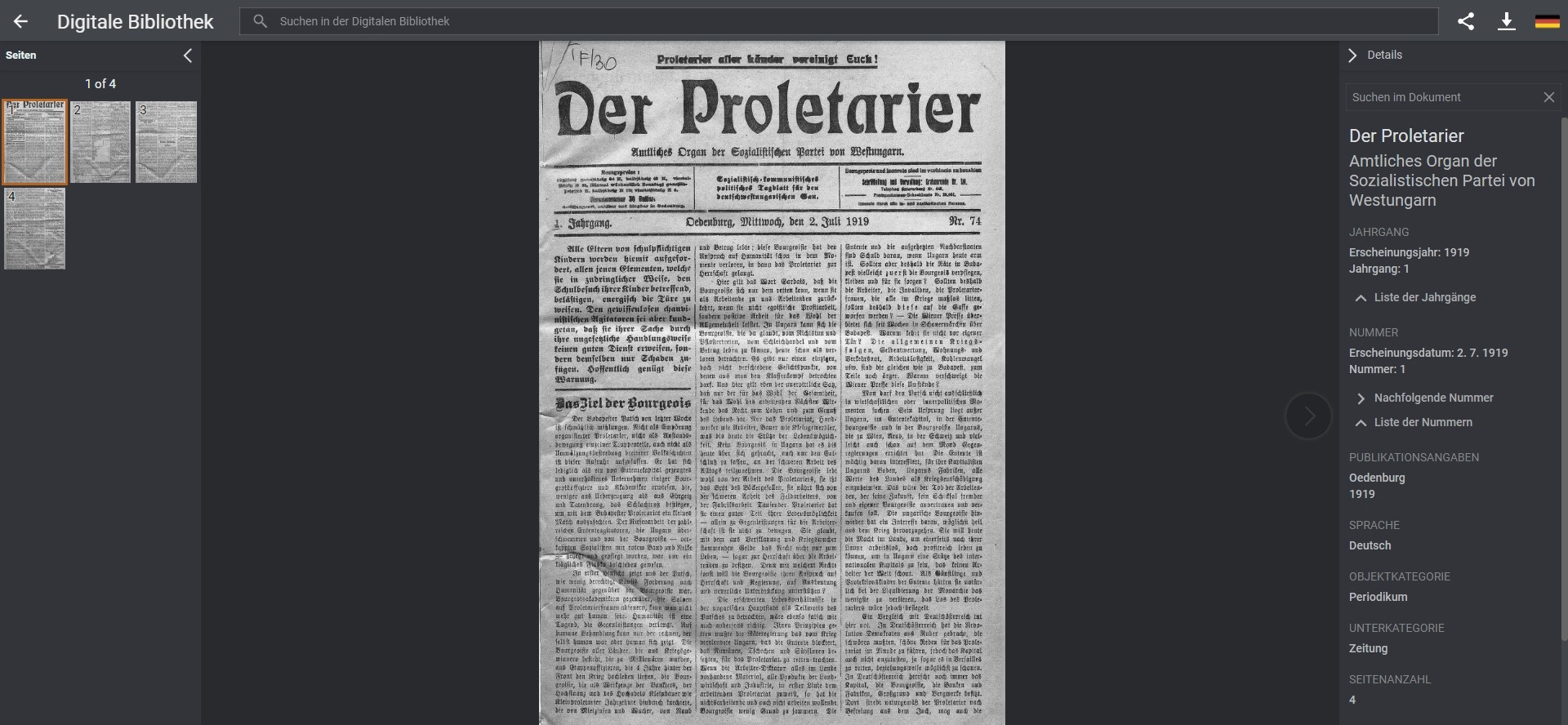 Der Proletarier 2019.04.09.