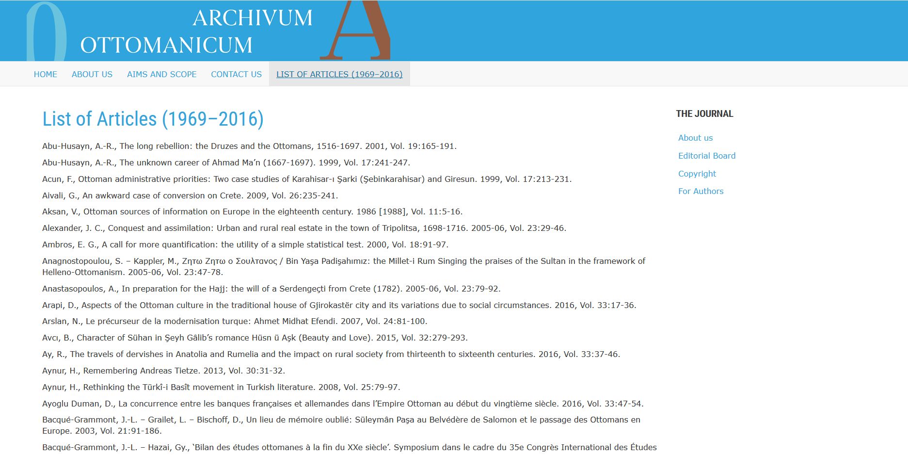 Archivum Ottomanicum 2019.06.03.