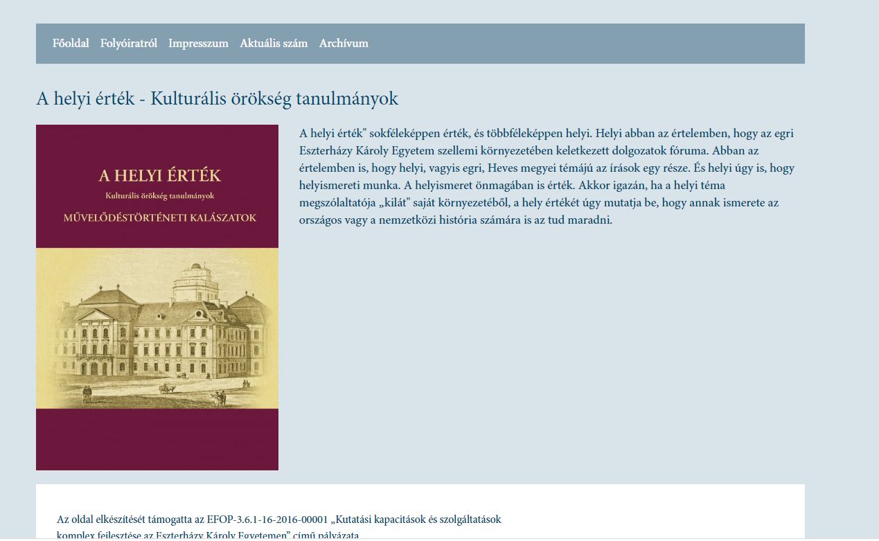 A helyi �rt�k 2020.05.28.