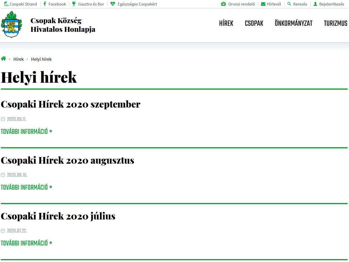 Csopaki h�rek 2020.09.30.