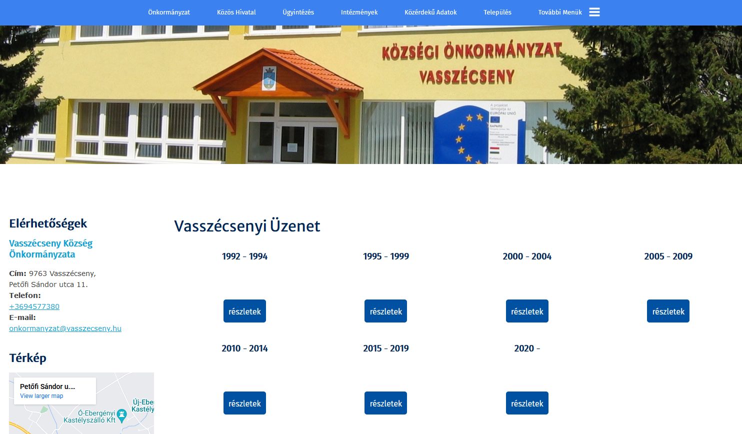 Vassz�csenyi �zenet 2022.09.21.