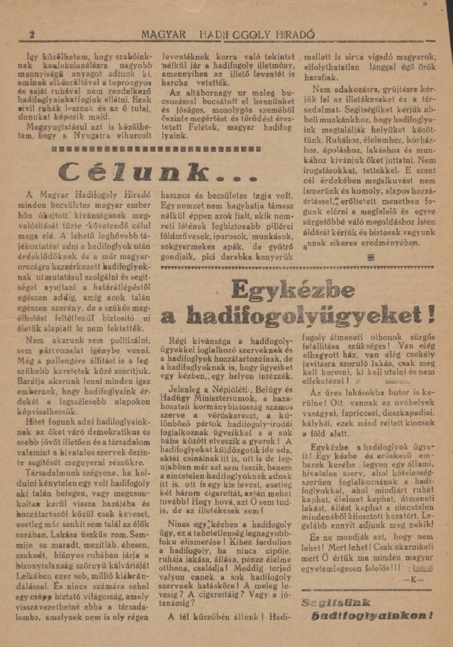 Magyar hadifogoly h�rad� 2022.09.22.