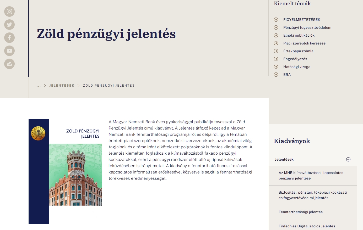 Z�ld p�nz�gyi jelent�s 2022.10.15.