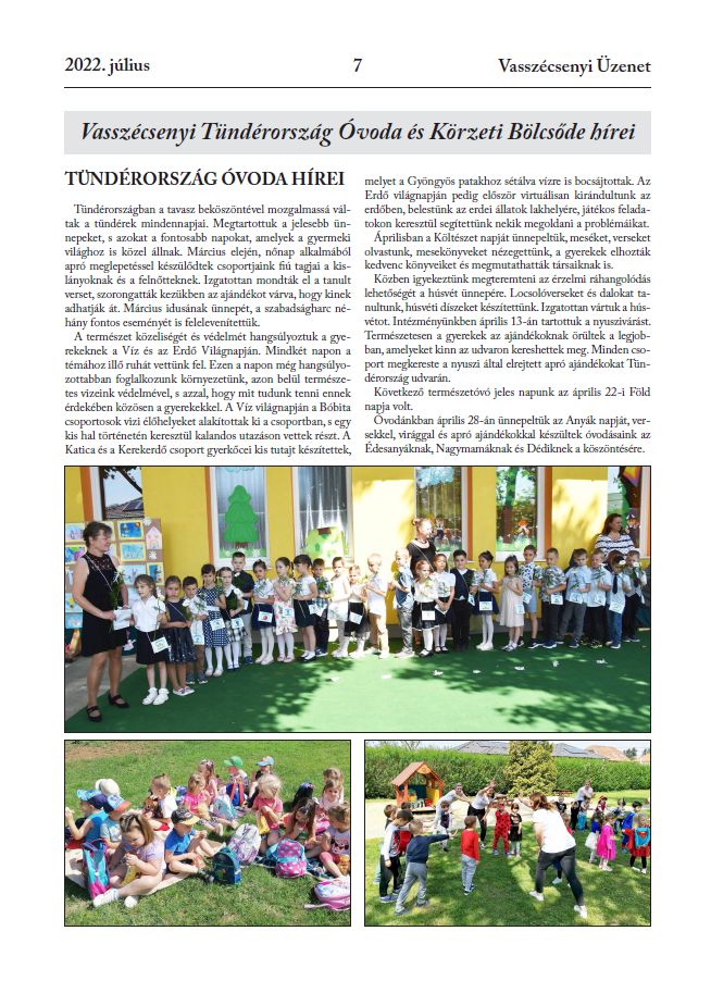 Vassz�csenyi �zenet 2022.10.24.