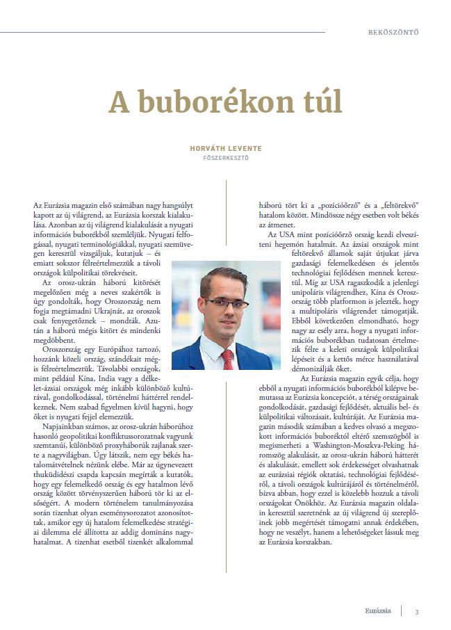 Eur�zsia magazin 2022.11.28.